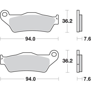 Pastilla de freno SBS P671-RSI