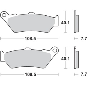 Pastilla de freno SBS P674-HF