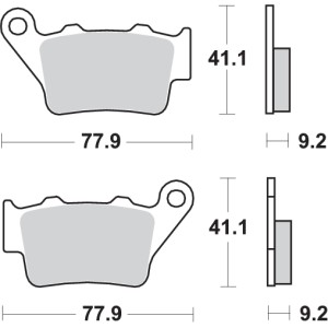 Pastilla de freno SBS P675-RSI