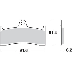 Pastilla de freno SBS P676-HF