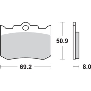 Pastilla de freno SBS P678-HCT