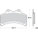 Pastilla de freno SBS P682-HF