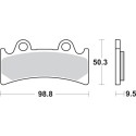 Pastilla de freno SBS P683-HF