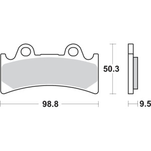 Pastilla de freno SBS P683-HF