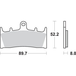 Pastilla de freno SBS P686-DC
