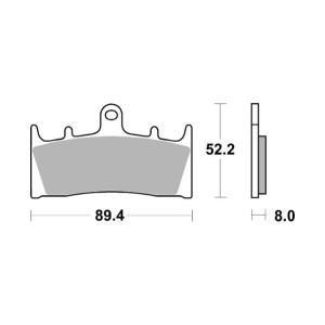 Pastilla de freno SBS P686-RST