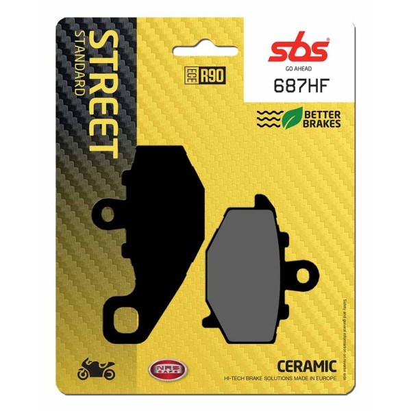 Pastilla de freno SBS P687-HF