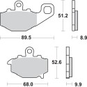 Pastilla de freno SBS P687-LS