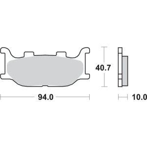 Pastilla de freno SBS P691-HS