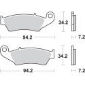 Pastilla de freno SBS P694-SI