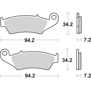 Pastilla de freno SBS P694-SI