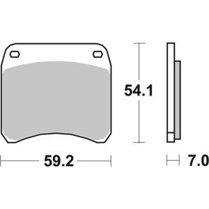 Pastilla de freno SBS P698-HF