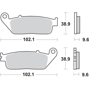 Pastilla de freno SBS P700-DC