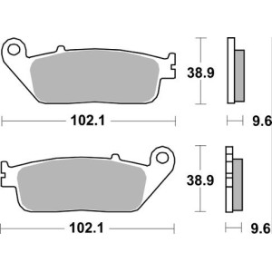 Pastilla de freno SBS P700-RST