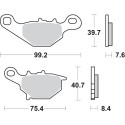 Pastilla de freno SBS P702-SI