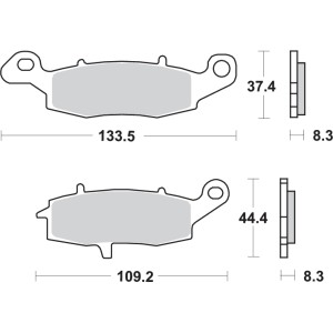 Pastilla de freno SBS P704-HF