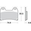 Pastilla de freno SBS P706-DC