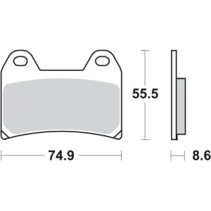 Pastilla de freno SBS P706-DC