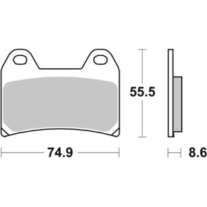 Pastilla de freno SBS P706-RST
