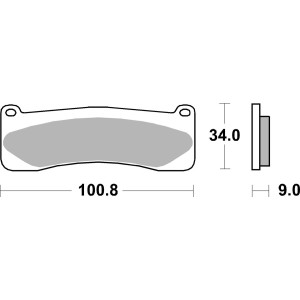 Pastilla de freno SBS P707-DS1