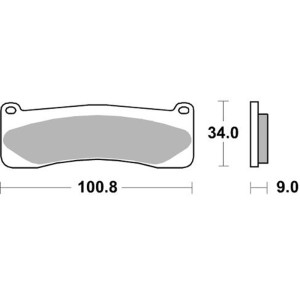 Pastilla de freno SBS P707-RQ