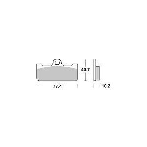Pastilla de freno SBS P711-DS1