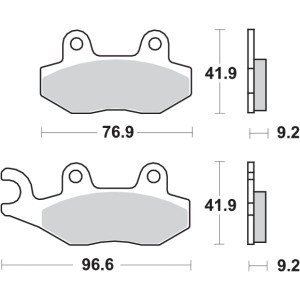 Pastilla de freno SBS P713-HF