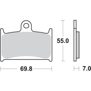 Pastilla de freno SBS P714-HF