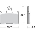 Pastilla de freno SBS P715-HF