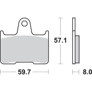 Pastilla de freno SBS P715-HF