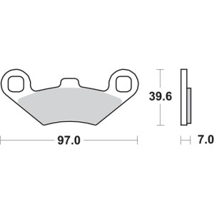 Pastilla de freno SBS P716-ATS