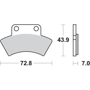 Pastilla de freno SBS P717-ATS