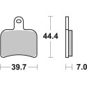 Pastilla de freno SBS P719-RST