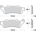 Pastilla de freno SBS P721-HF