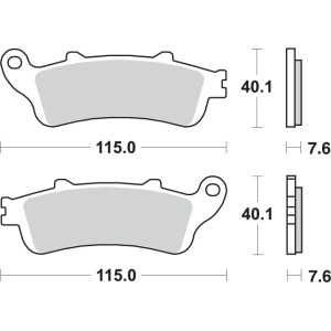 Pastilla de freno SBS P721-HS