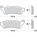 Pastilla de freno SBS P722-LS