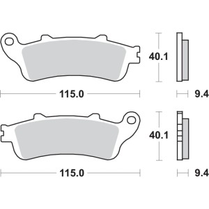 Pastilla de freno SBS P722-LS