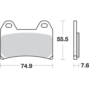 Pastilla de freno SBS P727-HF