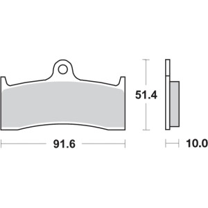 Pastilla de freno SBS P729-HS