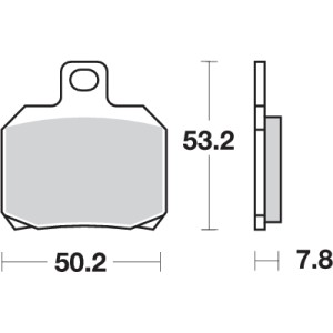 Pastilla de freno SBS P730-HF