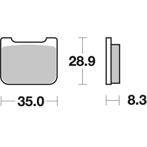 Pastilla de freno SBS P732-RQ