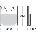 Pastilla de freno SBS P733-LS