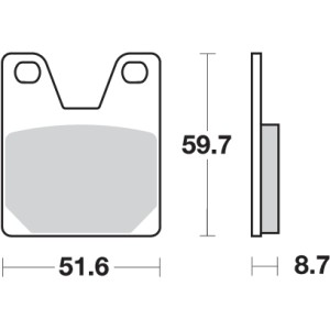Pastilla de freno SBS P733-LS