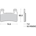 Pastilla de freno SBS P734-HF