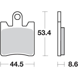 Pastilla de freno SBS P740-HS