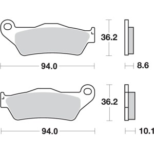 Pastilla de freno SBS P742-LS