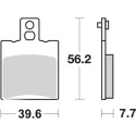 Pastilla de freno SBS P744-HF