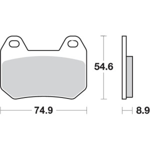 Pastilla de freno SBS P746-HF