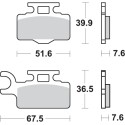 Pastilla de freno SBS P752-SI