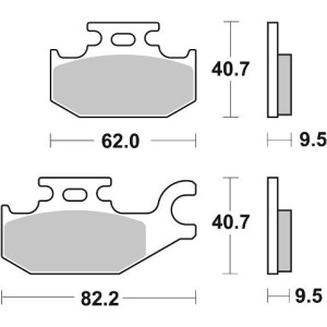 Pastilla de freno SBS P754-PSI